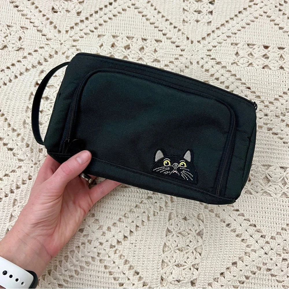 Bleep cat patch pencil case